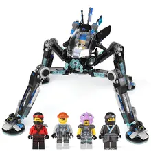Lepin 06054 Ninjagoing Movie Water Strider anime action Figures Building Blocks Bricks Toy Kids Gifts Compatible With lego 70611