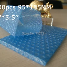 100 шт. сумка для хранения синий цвет анти-статические air bubble bag " х 5.5"_ 95*135 мм