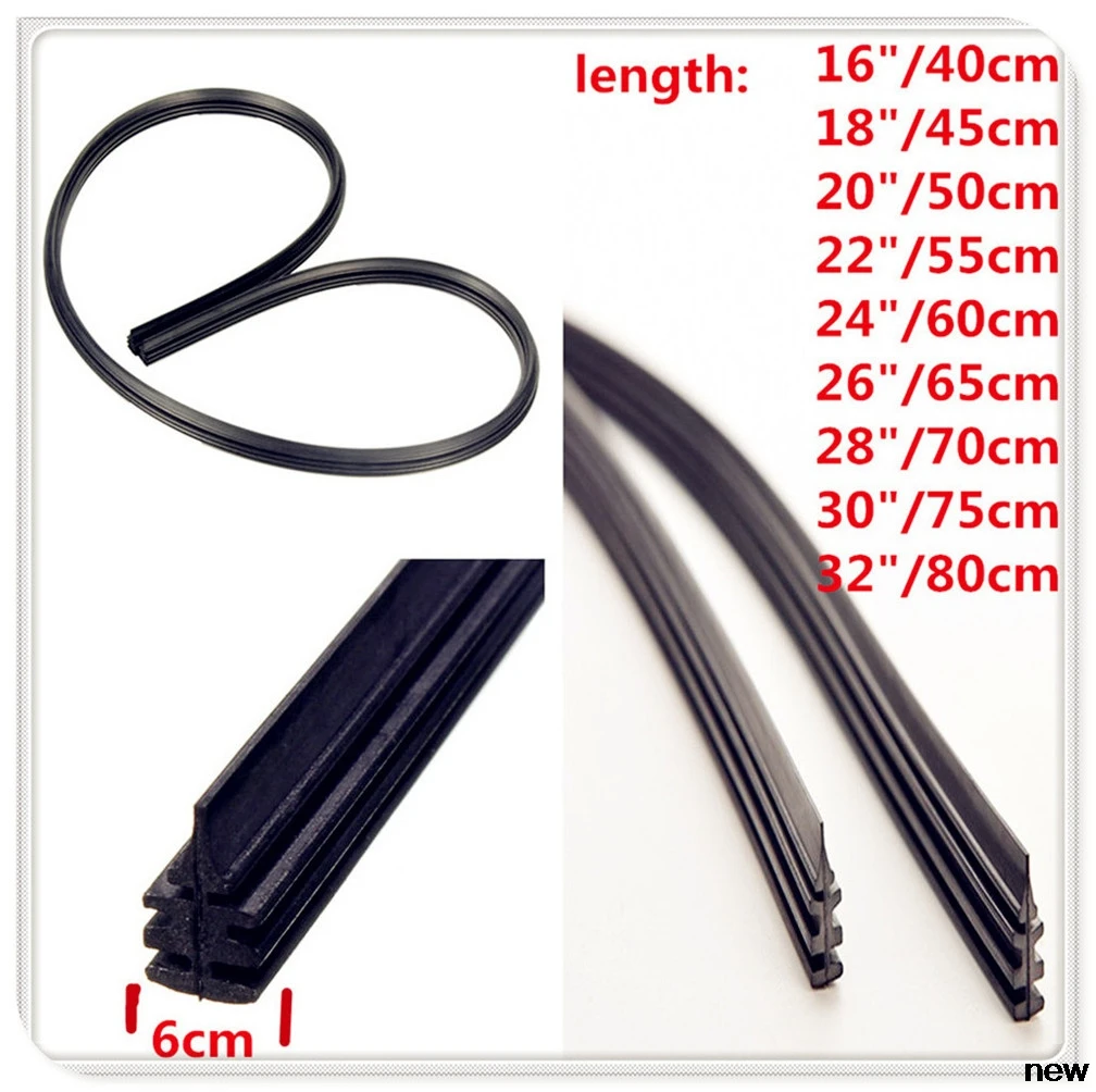Резиновая щетка стеклоочистителя brackettless для Peugeot 206 307 406 407 207 208 308 508 2008 3008 4008 |