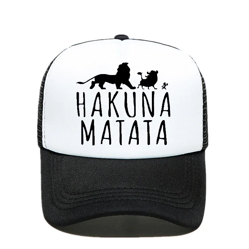 

New Hakuna Matata letter print baseball caps men Women Summer Mesh cap Fashion outdoor sunhat men women cap