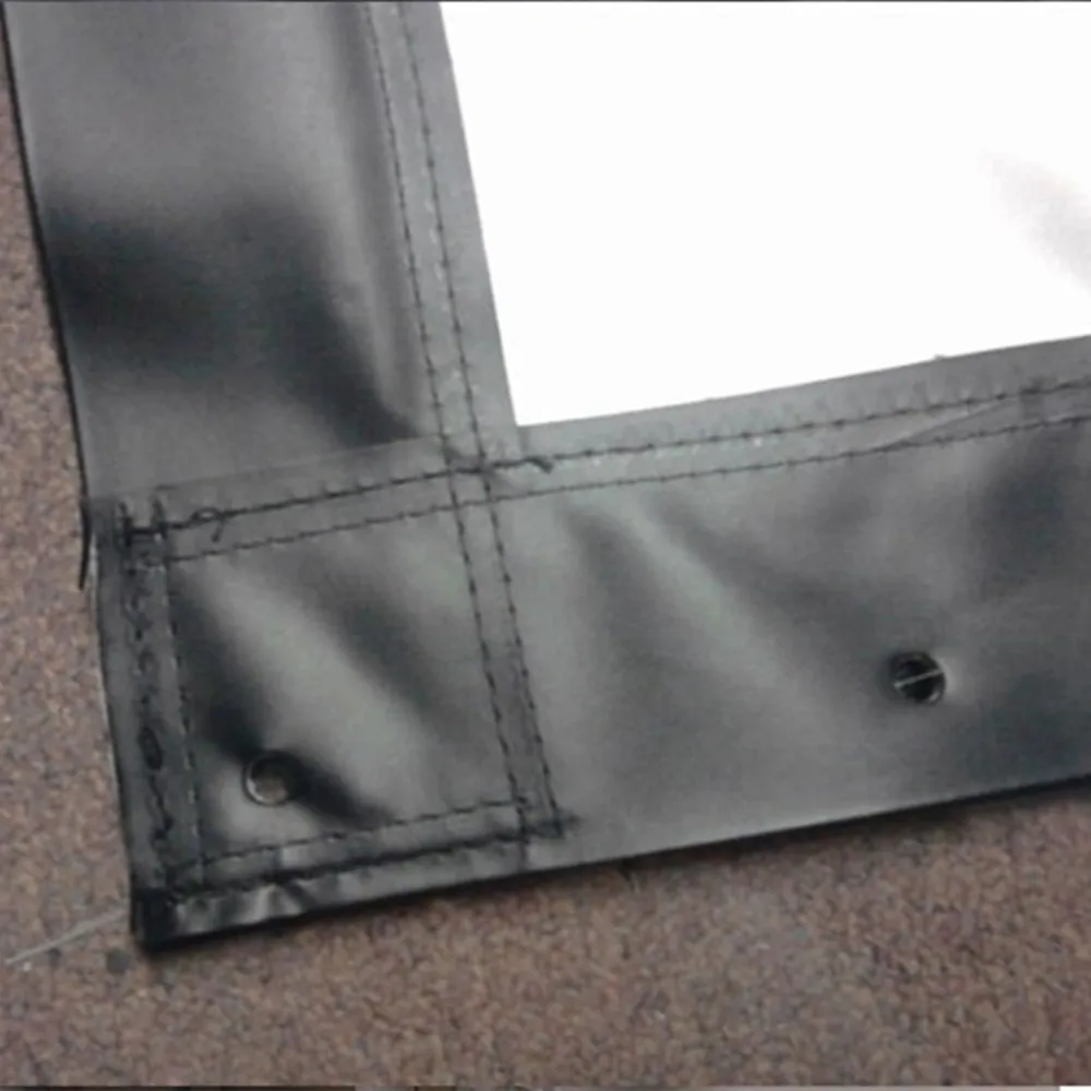 

Silver 3D Cinema Foldable Soft Projector Screen (16:9, 200",With Black Border&Eyelet),Foldable Silver 3D Projection Screen
