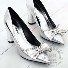 Spitzen Dekoration Verzierte Heißer Verkauf Billige Schuhe China Red Heels Pumpen Bogen Prom Bling Hochwertigen Zeigen Sonderangebot Modelle