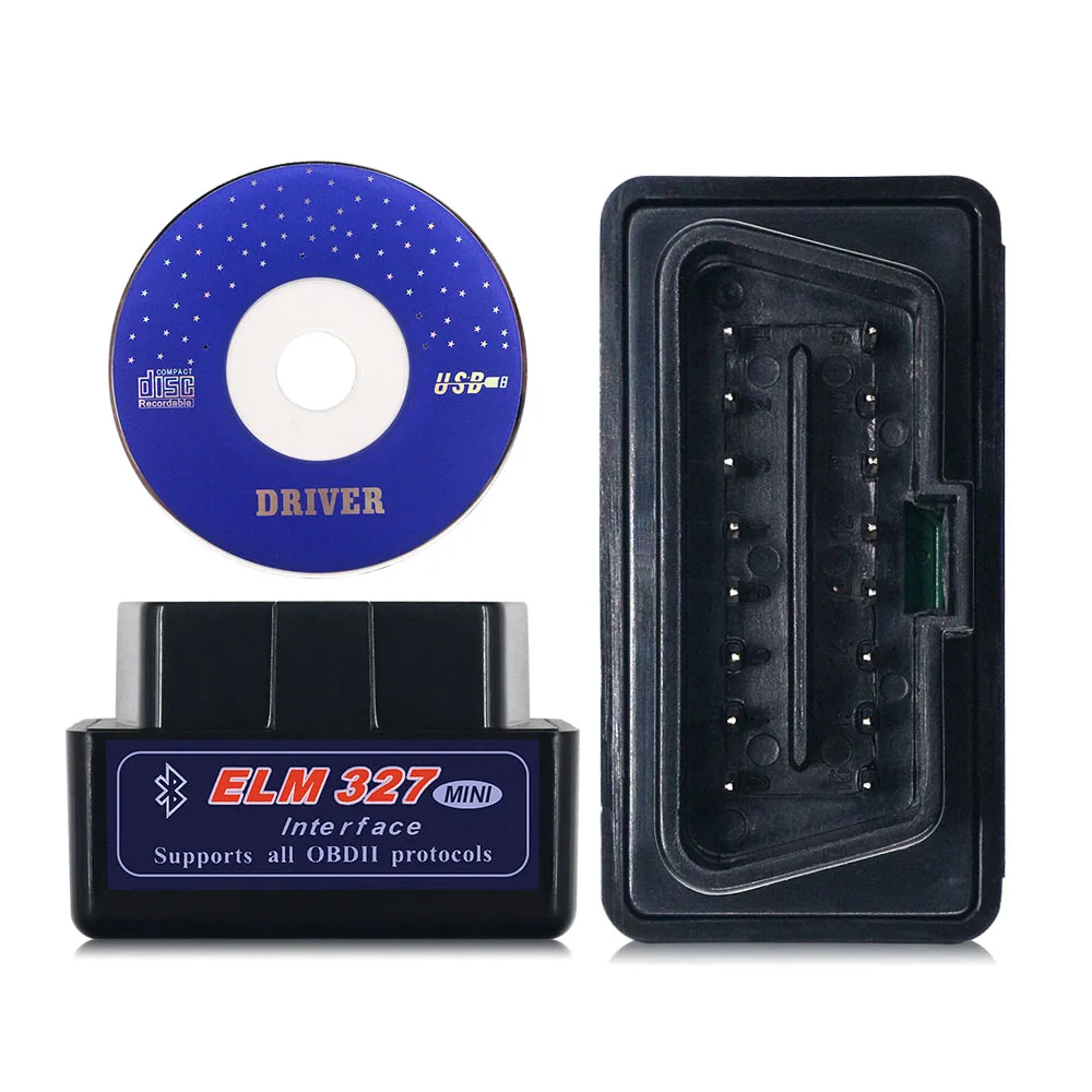 Супер Мини ELM327 Bluetooth V2.1 OBD2 ELM 327 интерфейс сканер адаптер автомобильный диагностический инструмент для Android ПК для OBDII протокол