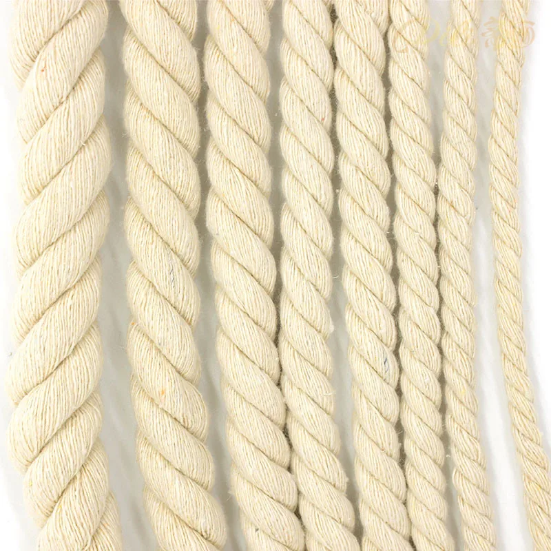 Beige Cotton Rope 5mm-20mm Cotton Thick Cords For Handmade Decorative Accessories