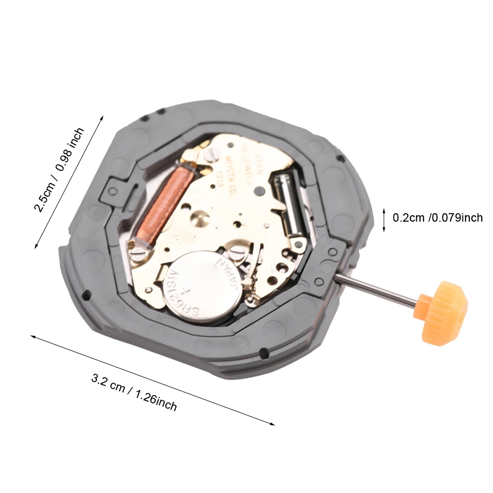 Профессиональный кварцевый механизм, высокое качество, три стрелки часов, календарь, ремонт часов, аксессуары, запчасти, наборы инструментов для часовщика 1S13