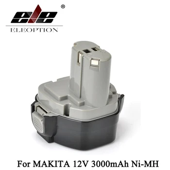 

ELEOPTION New 12V 3000mAh Ni-MH Replacement Power Tool Battery for MAKITA 1233 1235 192696-2 193138-9 1050D 4013D 8413D