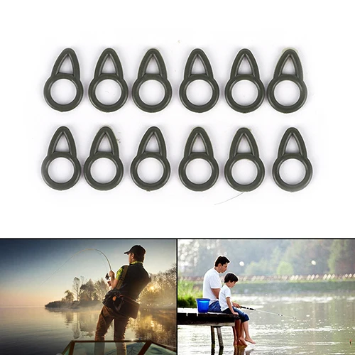 100pcs fishing soft tulip beads rubber quick change beads end terminal tackles sets of fishing lures anti tangle hook sleeve