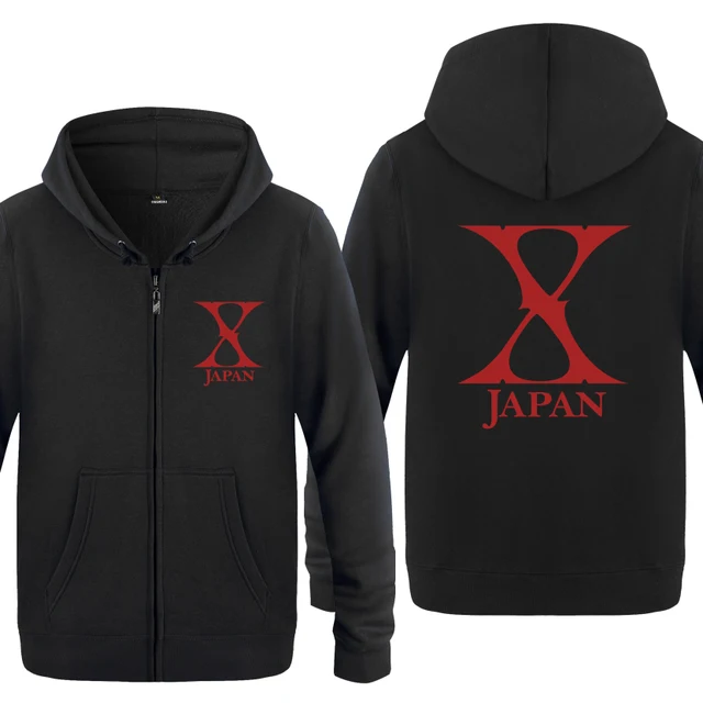 X Japanロックバンドロゴパーカー男性18男性のフリースジッパーカーディガンフード付きスウェット Hoodies Sweatshirts Aliexpress
