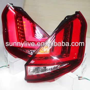 

For FORD Hatchback Fiesta LED Tail Lamps 2009-2013 year Red White Color JY