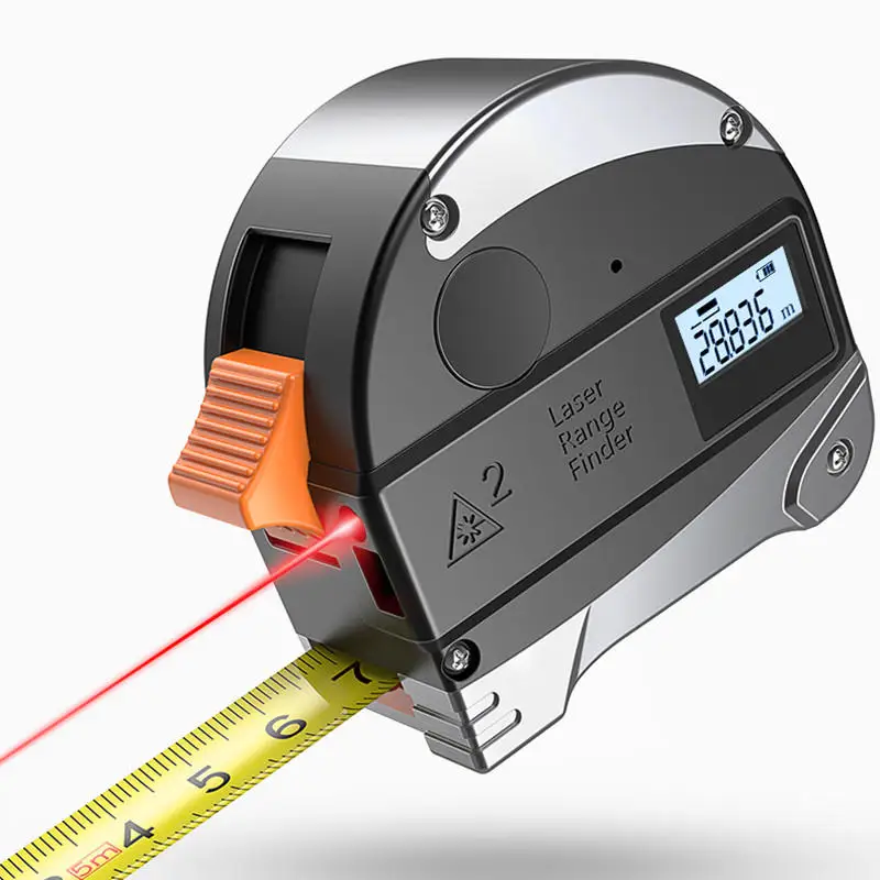 30M Laser Rangefinder Digital Tape Measure Distance Meter 5M Portable Retractable Tape Ruler IP54 Infrared Construction Tools 30M Laser Rangefinder Digital Tape Measure Distance Meter 5M Portable Retractable Tape Ruler IP54 Infrared Construction Tools