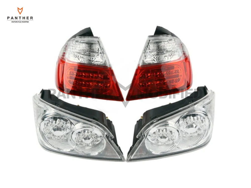 

4 Pcs Motorcycle Tail Light Brake Turn Signals With LED Motor Brake Lights case for Honda GoldWind GL1800 2006-2011