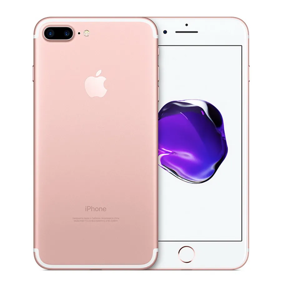 Разблокированный Apple iphone 7/iphone 7 Plus 2GB Оперативная память 32/128 ГБ/256 IOS 10 LTE 12.0MP Камера Quad-Core отпечатков пальцев 12MP сотовые телефоны - Цвет: 32GB Rose Gold