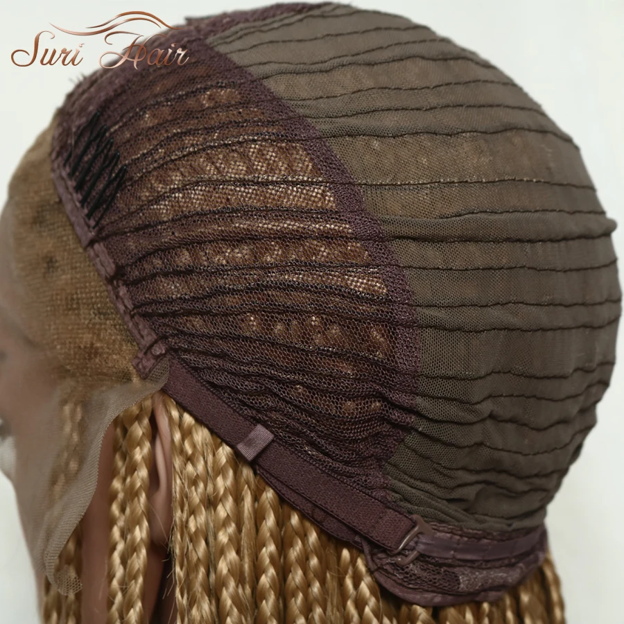 Сури волосы кружева спереди Золотой синтетический парик афро-американский Плетеный парик для женщин 26 дюймов