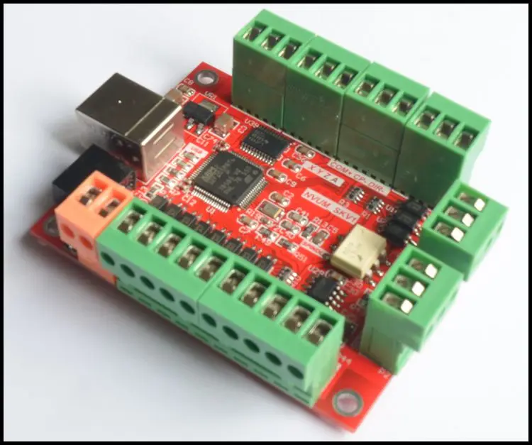 CNC MACH3 USB 4 оси 100 кГц USBCNC Гладкий Степпер контроллер движения карта секционная плата для гравировки с ЧПУ 12-24 В