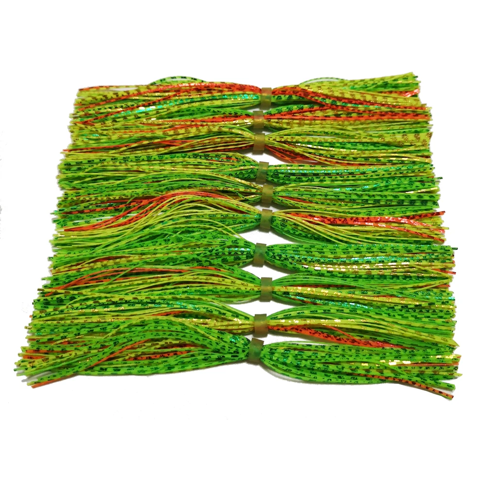 

10 Bundles 44/49 Strands Silicone Skirts Fishing Accessories DIY Buzzbaits Spinner Buzz Bait Silicone Skirts Dropshipping SF032