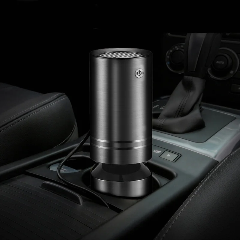 

High quality Car Air Freshener Ionic Air Purifier Replaceable Activated Carbon Filter Intelligent Air Speed Low Noise