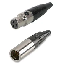 10 paar Mini XLR 3 Pin Audiokabelconnector Mannelijke Plug & Vrouwelijke Jack 3 Positie Ronde Connector Kabel Klem