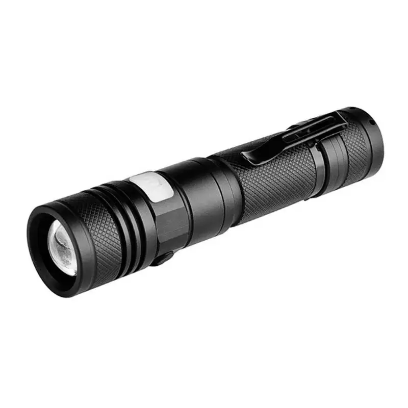 

Portable Telescopic Zoom T6 LED Flashlight Torch USB Rechargeable Pen Light Camping Equipment Torch lamp