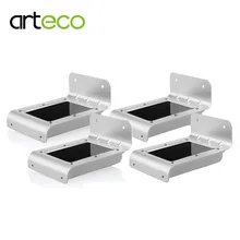 16 Светодиодный s светодиодный светильник на солнечной батарее с датчиком движения PIR, безопасный Солнечный Светодиодный точечный светильник с наружным датчиком, настенный светильник s, садовый светильник на солнечной батарее