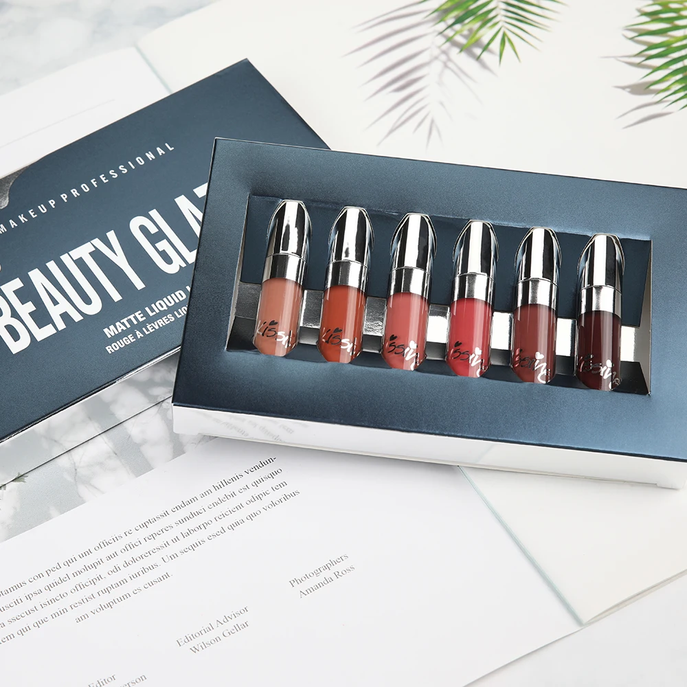 Набор для макияжа Beauty Glazed матовая губная помада блеск губ стойкая косметика 6