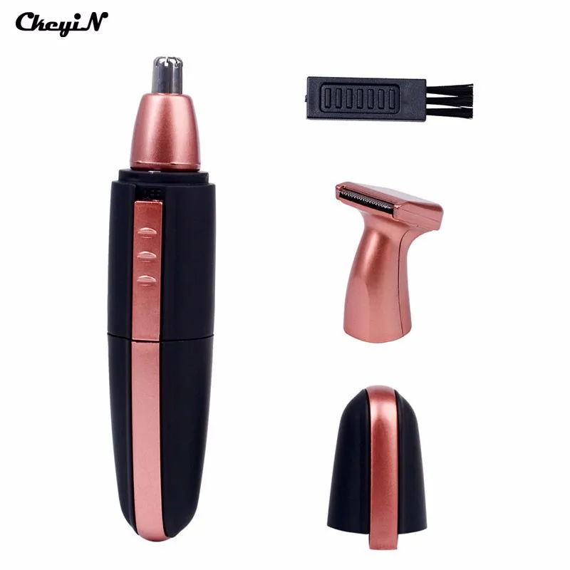 

2-in-1 Multifunctional Built In LED Light Nose Trimmer Waterproof Removal Clipper for Men Trimer Ear Sideburns Eyebrow and Beard