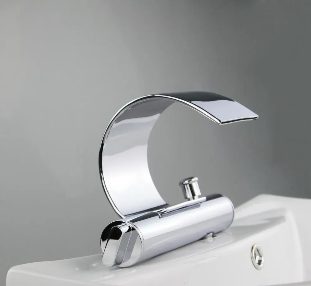 Хромированный водопадный смеситель для ванной комнаты с двумя ручками, латунь 8160SY-4, настенные смесители для ванной, смесители, смесители и краны