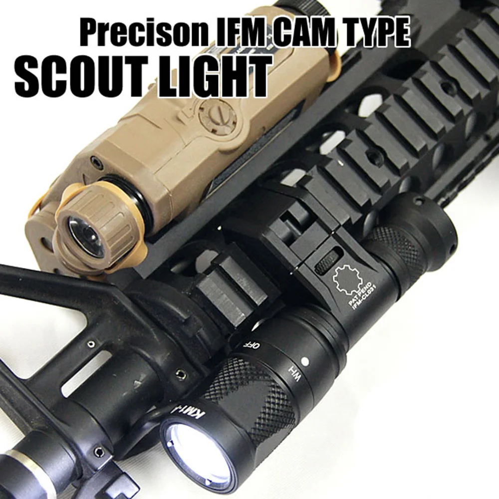 IFM CAM Scout Light Precison жесткая постоянная/Стробоскоп свет Weaponlight Боковое крепление для винтовки тактический фонарь охотничий свет