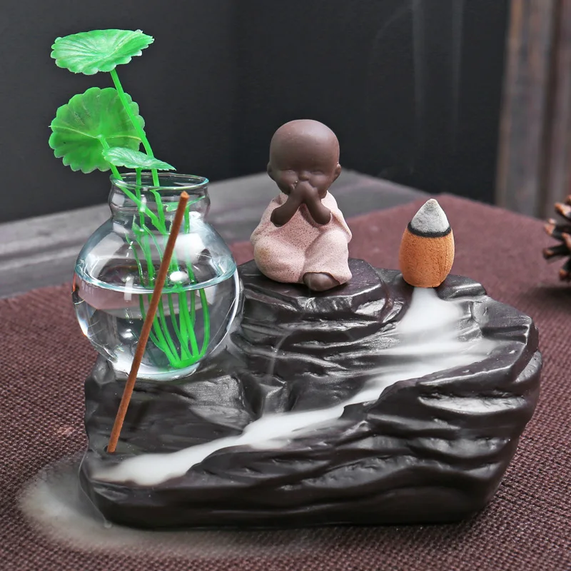

Reflux Incense Burner Handicraft Water Culture Incense Tower Incense Burner Reflux Cigarette Burner Incense