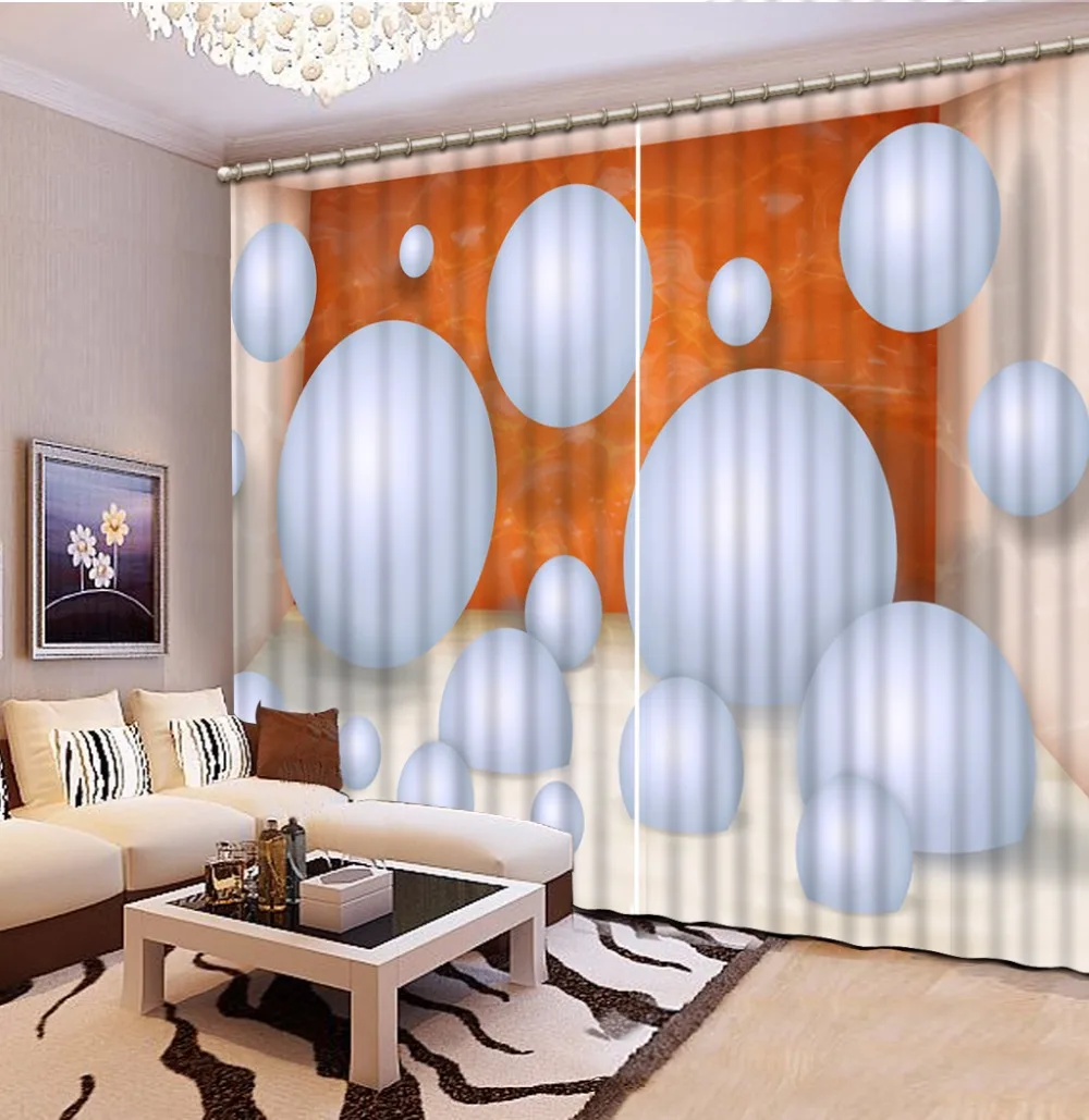 2017 Blackout Window Curtains circle Sheer For Home Decoration Kitchen Original Drapes |