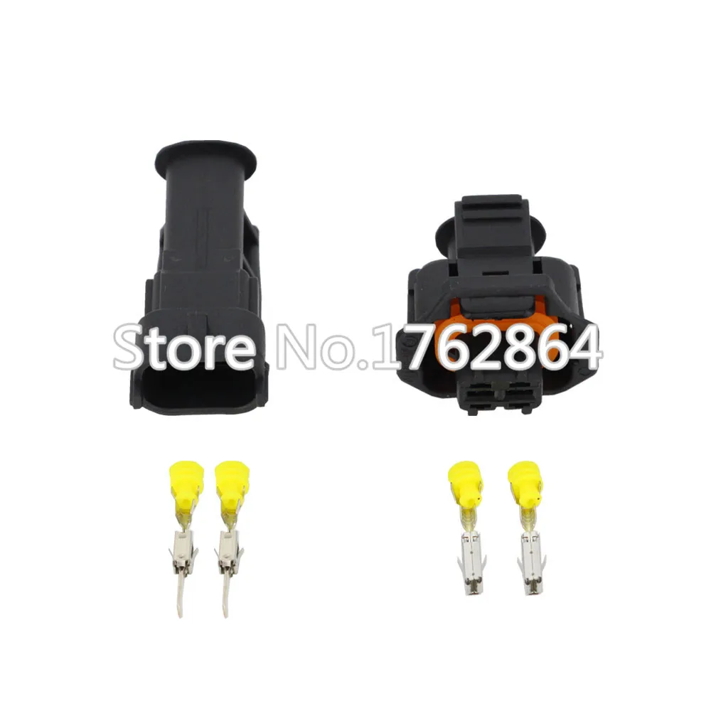 

50 Set 2 Pin DJB7029Y-3.5-11/21 Female Male 3.5mm Auto Sensor Plug Waterproof Electrical Wire Connector