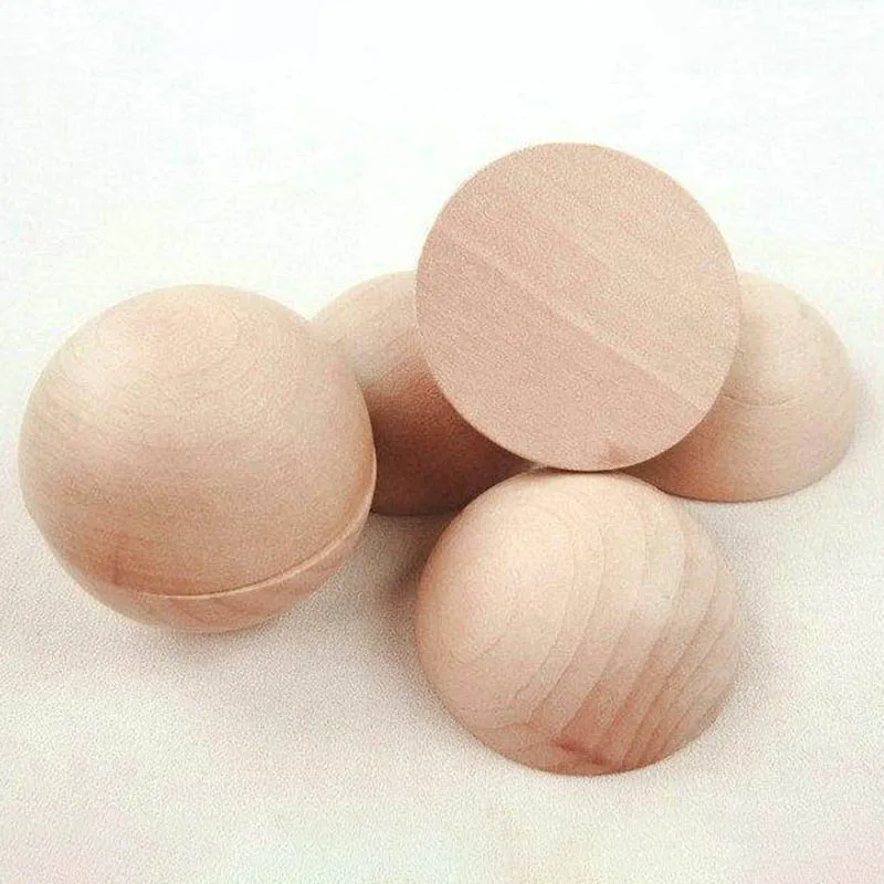 Для детей круглые полушары украшения 10 шт деревянные полусферические