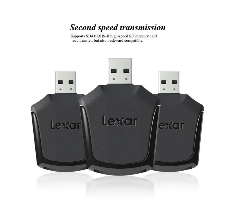 Оригинал Lexar SD UHS-II считыватель полная совместимость plug and play автомобильный считыватель TB уровень большой емкости чтения USB 3,0 считыватели