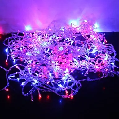 Новый год RGB 30 м 220В/110В светодиодные Рождественские огни наружные гирлянды для