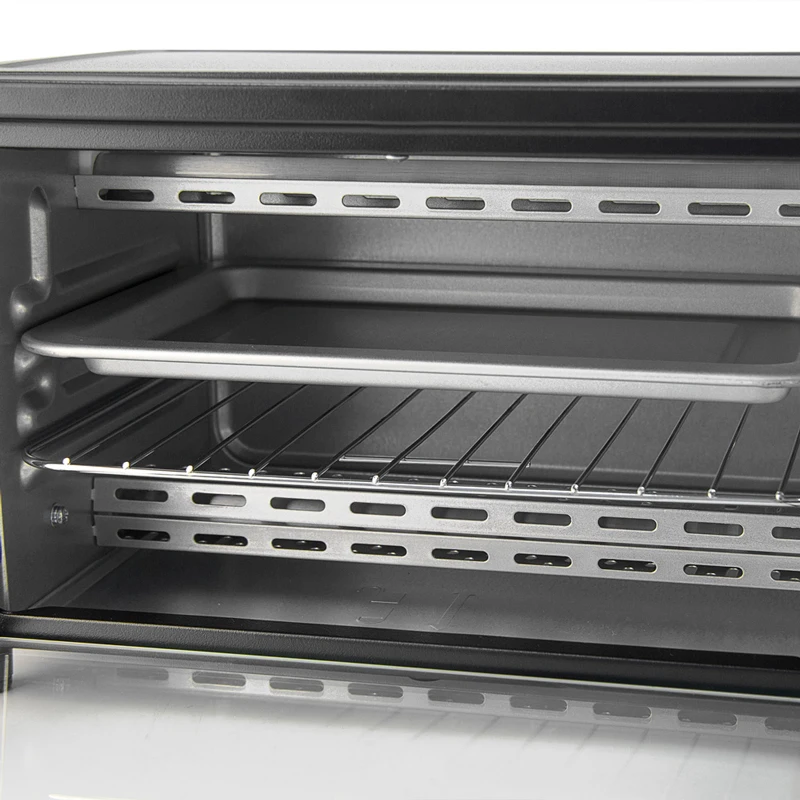 Мини-печь Galaxy GL 2619 (мощность 1000 Вт, объем 9 л, температурный режим 100-250°С, таймер, 2 нагревательных элемента)