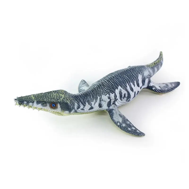 Jurassic Big Mosasaurus Dinosaur toy Soft PVC Action Figure Hand Painted Animal 