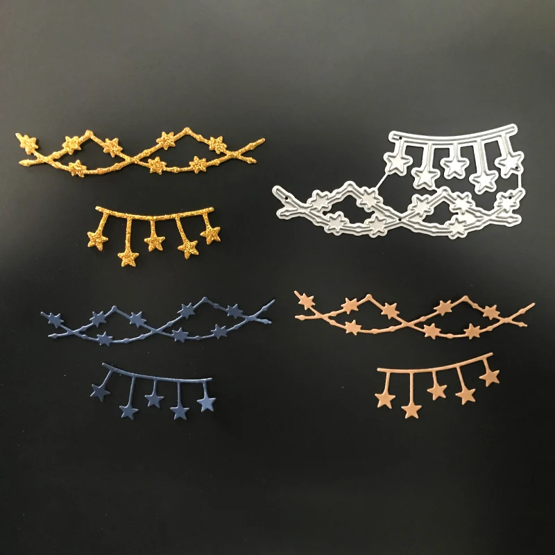 

JC Metal Cutting Dies for Scrapbooking Stencil Craft Star Flower Pendant DIY Album Embossing Folder Card Paper Photo Template