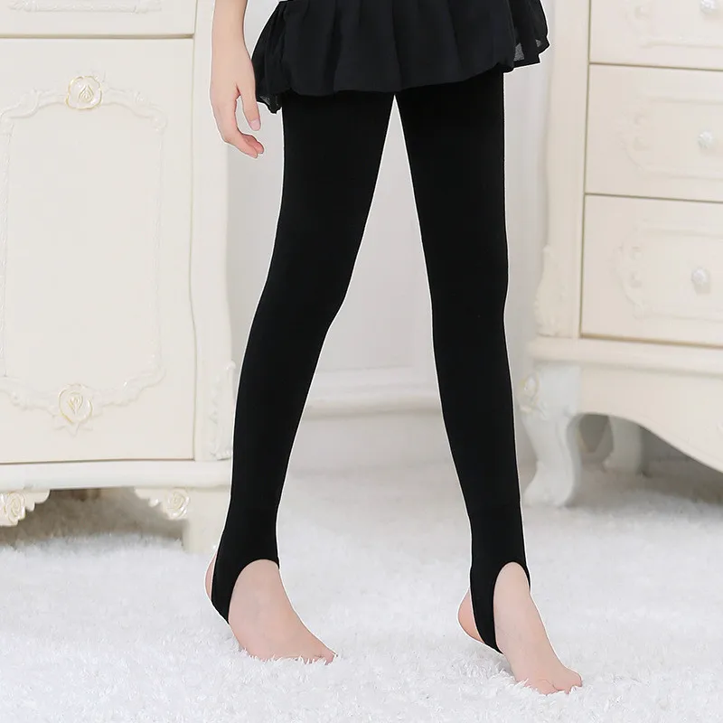 

3-16Y Kids Girl Leg Warmers Gray Warm Skinny Pants Soft Leggings Winter Cotton Pantyhose Autumn Long Stockings Children Clothing