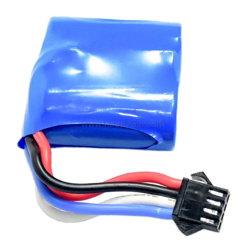 UdiRC جزء UDI001-08 بطارية 2x3.7 V 600 mAh SM4P التوصيل ل UDI001 RC سباق القوارب