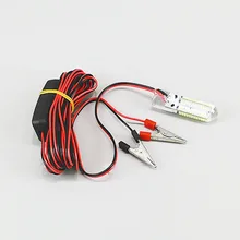 12 В Рыбалка 48 шт. Led 4 Вт 7 Вт подводный свет 4 м крючок для рыбной ловли притягивает лодку ночной креветки притягивает креветки кальмаров крил