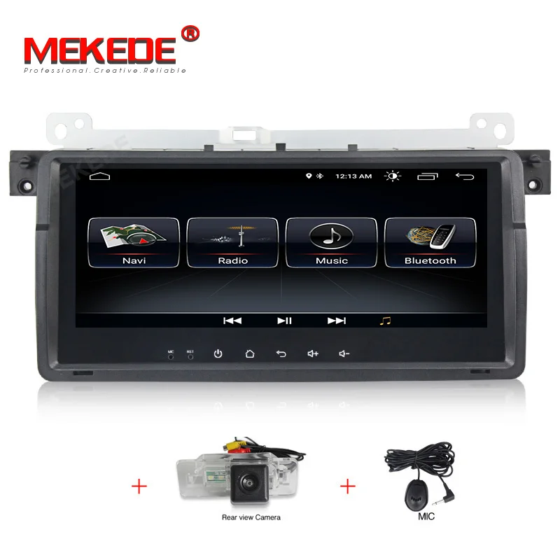 MEKEDE Автомобильный мультимедийный плеер 1 Din Android 8,1 для BMW E46 M3 Rover 75 Coupe навигация gps DVD Автомагнитола 318/320/325/330/335 - Цвет: CAR DVD CAMERA