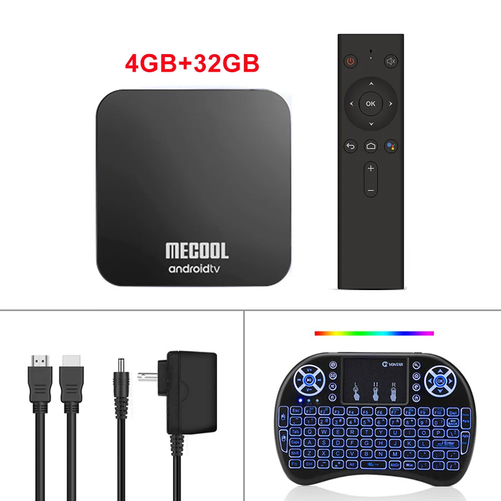 KM9 4G32G Backlit i8 4 ГБ ОЗУ 32 Гб ПЗУ Mecool KM9 PRO ТВ приставка Android 9,0 Google Сертифицированный S905X2 4K медиаплеер 2,4/5G WiFi KM3 ТВ смарт-приставка - Цвет: KM9 4G32G Backlit i8