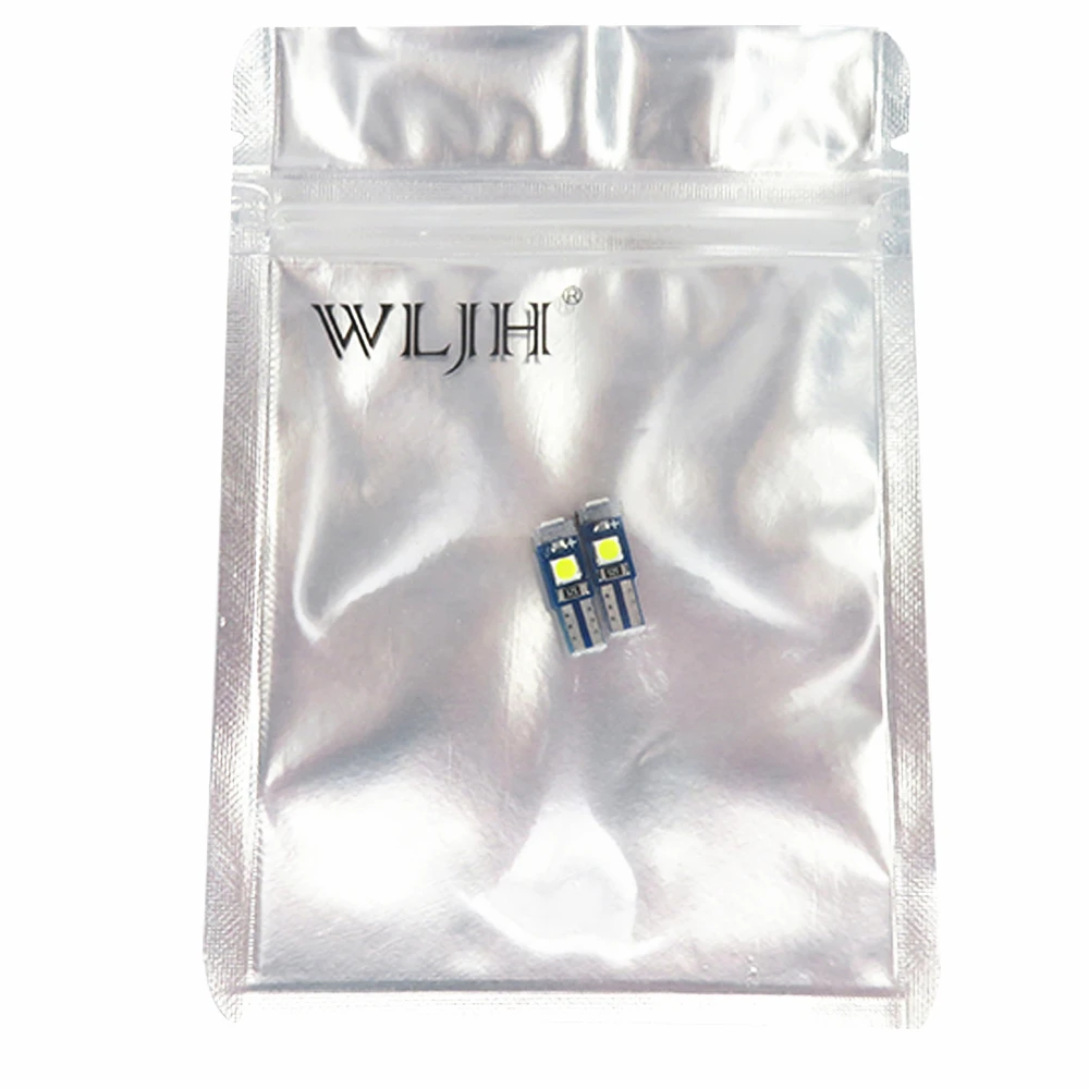 WLJH 10x 7 цветов Canbus T5 светодиодный 3030 SMD Автомобильный датчик кластер кольцо для