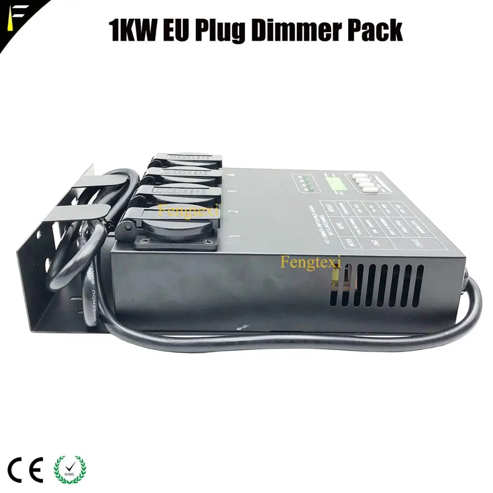 CPU Digital Technology Matrix 4 Channels 1kw DMX Dimmer Rear Controller Dimming Pack for Stage Light Fixtures