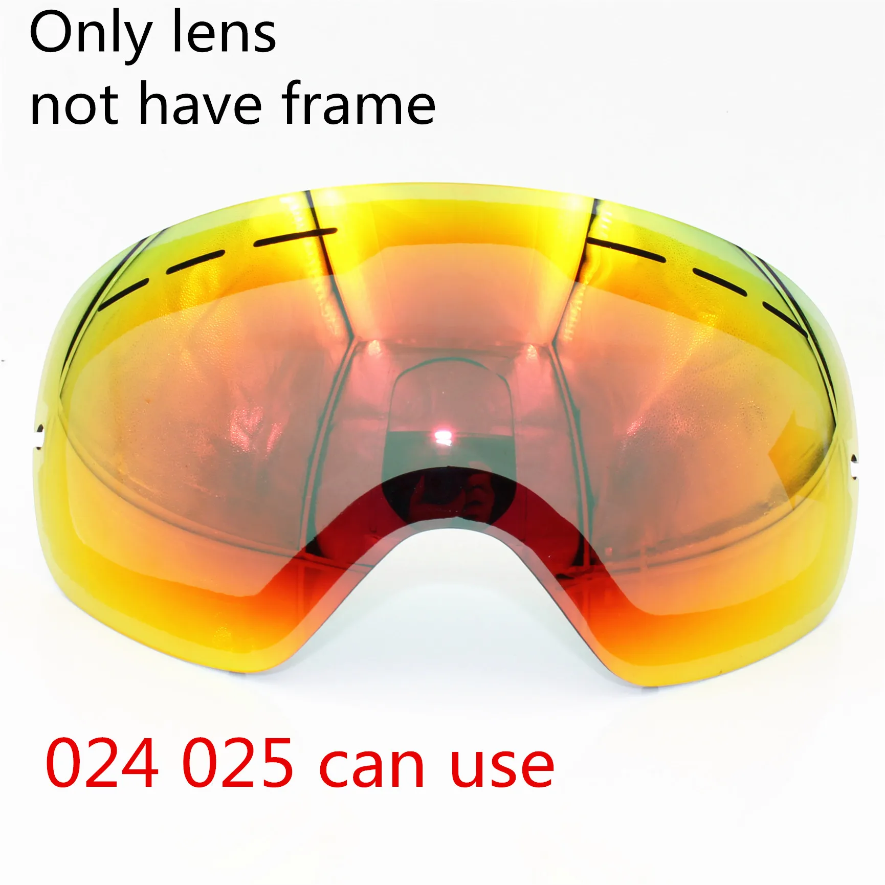 Only lens 025 024 ski goggles Double layers anti fog Polarized lensin