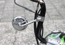 Rear view Mirrors Moped Motorcycle Backup Mirror  Real