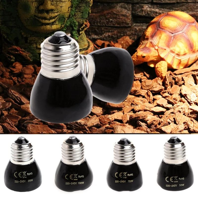 Инфракрасный Керамический Излучатель, нагревательный светильник для домашних животных, рептилий, задняя лампа E27 25 Вт 50 Вт 75 Вт 100 Вт-* dls