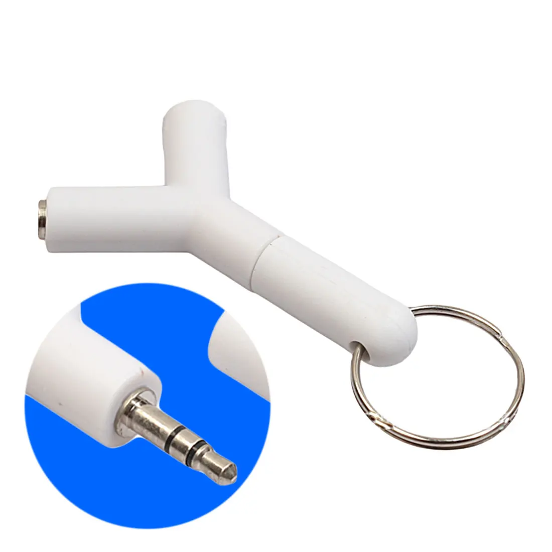 Marsnaska 3.5mm Double Jack Adapter to Headphone for Samsumg for iPhone MP3 Player Earphone