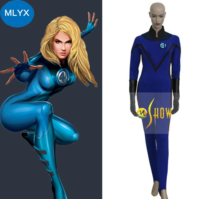 Hot font b Anime b font Customized Fantastic 4 Invisible Woman font b Cosplay b font