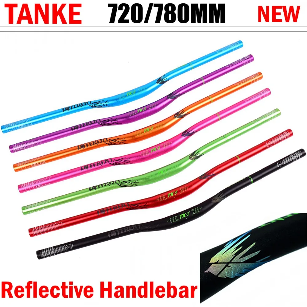 

Mountain Bike Reflective Handlebar XC DH Aluminum Alloy downhill racing bike handlebar MTB Hand bar 31.8x720/780MM bike parts