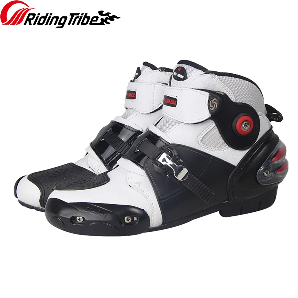 

Motorcycle Boots Racing Shoes Men Riding Shoes Bota Anti-collision Non-slip Adjustable Motocross Botas Profession Wearable